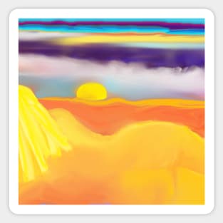 Sunset on the Beach Sticker